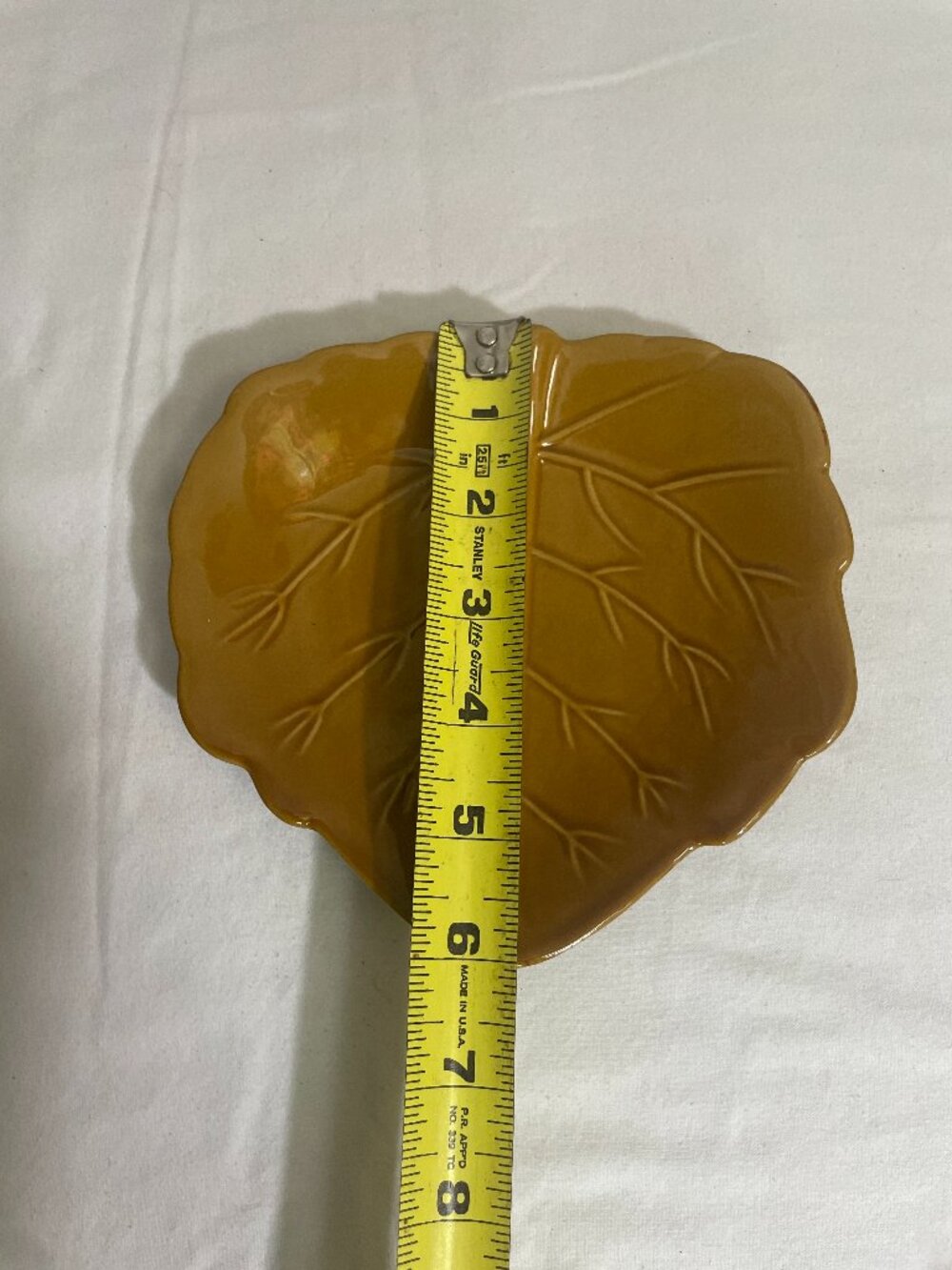 Shonfeld's USA Inc Leaf Shaped Ceramic Spoon Rest Brown Fall Kitchen Decor